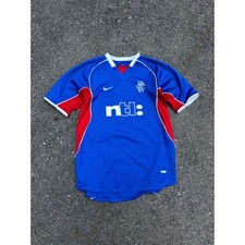 Vintage 01-02 Glascow Rangers Nike Home Soccer Jersey Size XL YOUTH