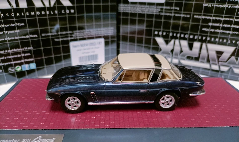 Matrix 1:43 Jensen Interceptor SIII Metal Blue Sports Car Model - Image 3 of 4