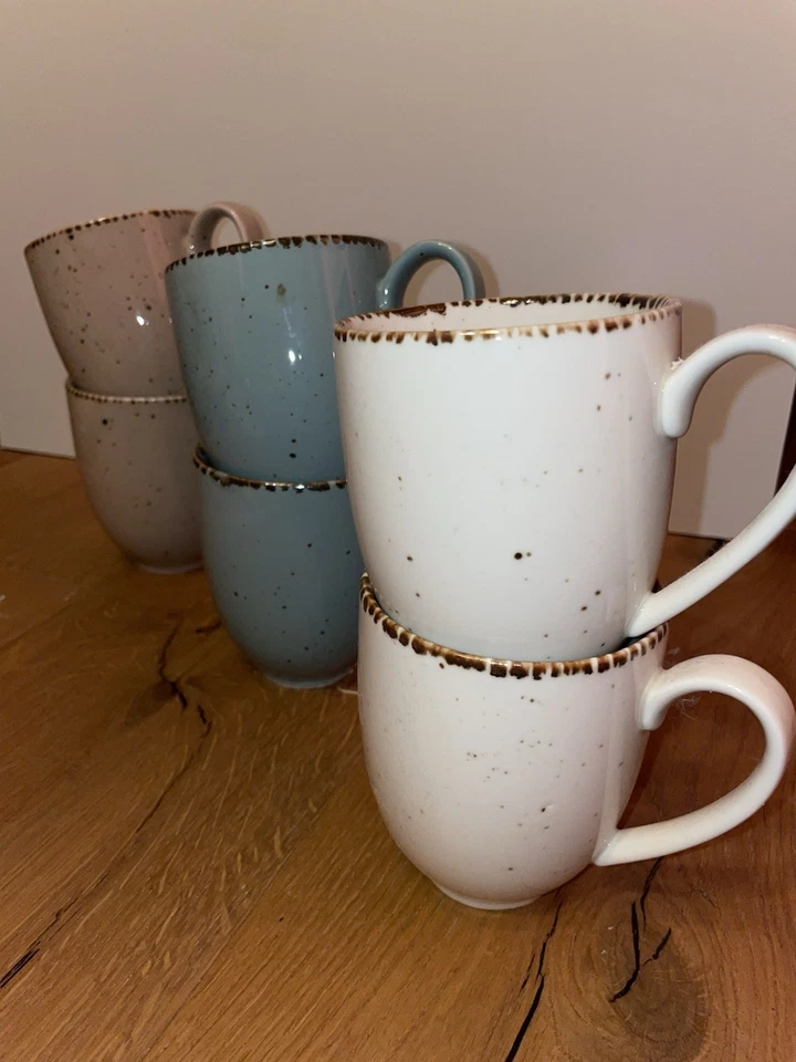 Geschirr-Set 24-teilig, Landscape Urban Life, 6 Personen Türkis, Weiß, Taupe - Bild 3 von 4