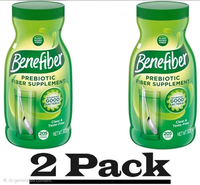 2 Pack - Benefiber Daily Prebiotic Fiber Supplement Powder, Unflavored, 28.9 Oz.