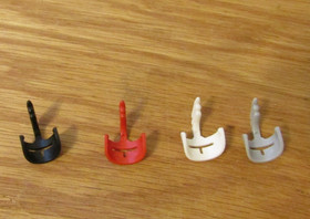 Lego Yellow Castle Knight Visor w/Grille & Feather x 4 Rare 375 6075