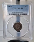 1874 1c Indian Head Cent Proof PCGS PR62BN