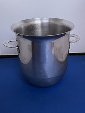 VINTAGE STAINLESS STEEL CHAMPAGNE ICE BUCKET COOLER SPARKLING WINE BAR 