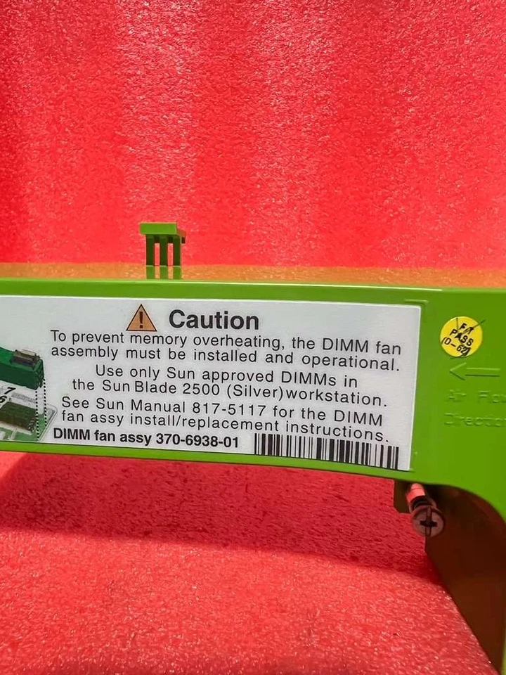 Sun Blade 2500 Silver 370-6938 Memory Fan/Air Duct Assembly - Image 2 of 3