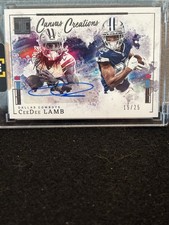 CEEDEE LAMB 2025 Panini Impeccable Canvas Creations #CCS-CLB Auto 15/25 Cowboys