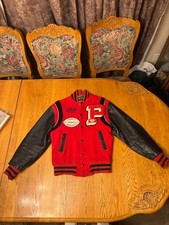 Vintage 1960s Varsity Jacket Union Made Empire Sporting Goods Wool Leather Midwe
