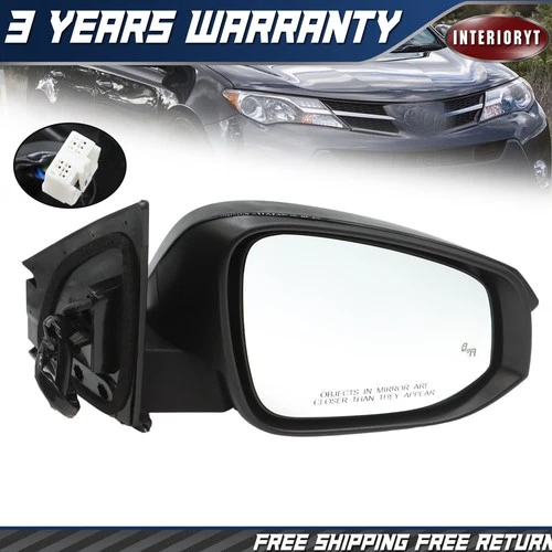 For Side Mirror 2015-2018 Toyota RAV4 w/ Blind Spot Turn Signal Passenger Side