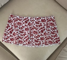 Lucky Brand Woman  s Floral Swim Mini Skirt Coverup Size M