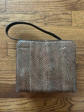 Vintage Brown Snakeskin Purse