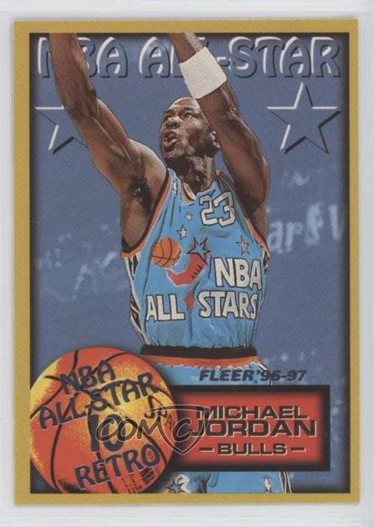 1996-97 Fleer NBA All-Star Retro Michael Jordan #282 HOF