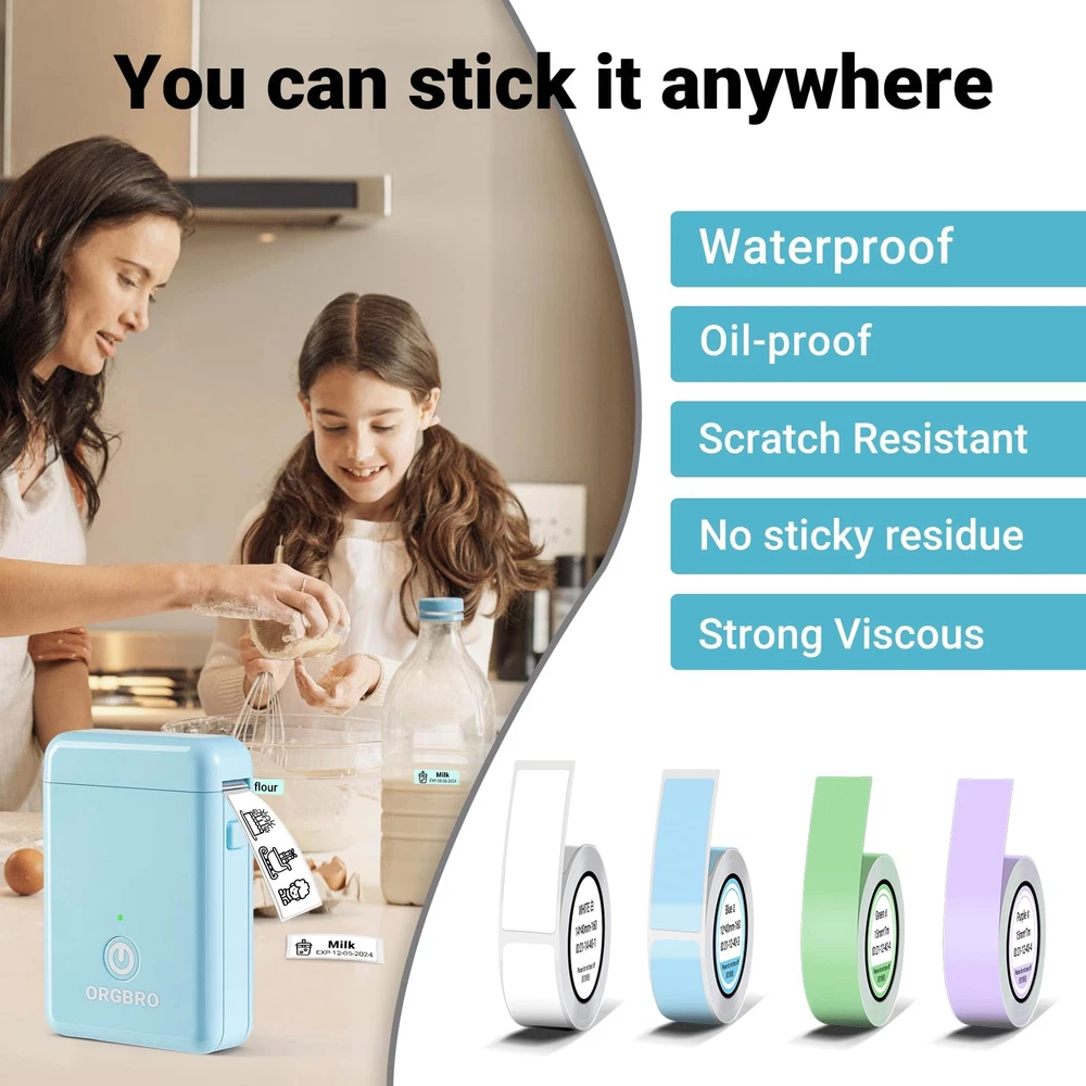 Portable Bluetooth Label Maker Machine X1 with Tape – Compact Mini Printer for Home & Office Portable Bluetooth Label Maker Machine X1 with Tape – Compact Mini Printer for Home & Office