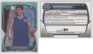 2022-23 Bowman U Chrome Aqua Wave Refractor /299 Matas Buzelis #84