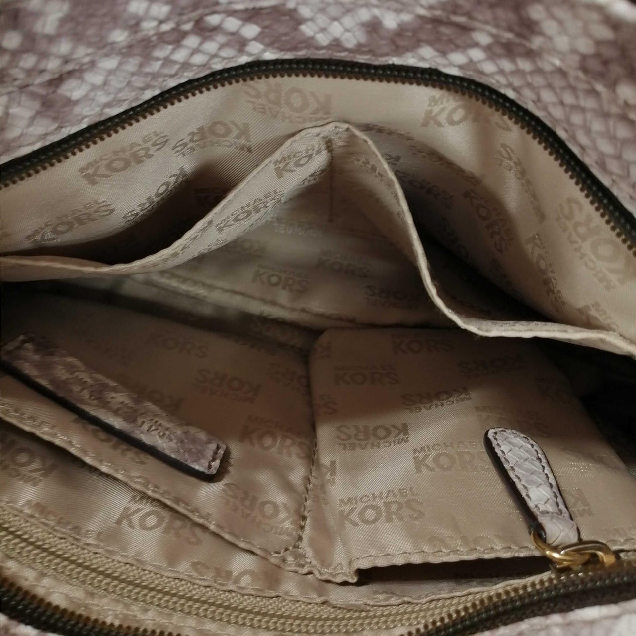 Shoulder Bag Michael Kors Model Gray Python Patte… - image 17