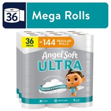 Angel Soft Ultra 2-Ply Toilet Paper, 36 Mega ...