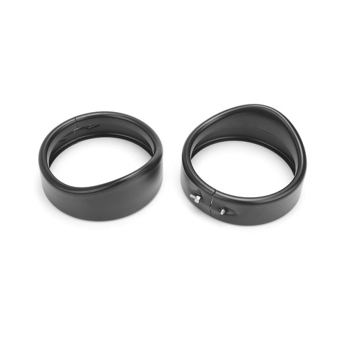 Motorcycle Lights Ring Kit 7" Round Headlight Visor Trim Ring / 4.5" Fog Ligh... - Picture 4 of 7
