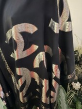 Chanel CC Logo Silk Wrap Scarf/Shawl.