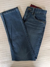 LEVI'S 514 Boys Straight Leg Jeans Med Wash Adj Waist Size 16 Regular W28xL30