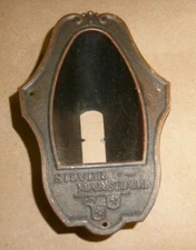 SILVER MARSHALL Tube Radio Receiver -  Escutcheon - Antique  Radio Part trim