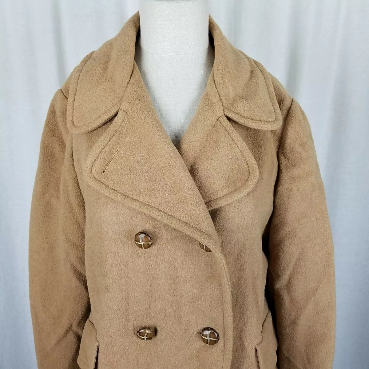 Camel wool hotsell car coat