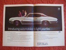 1970 Buick Gs-455 Stage 1 - Original Print Car Ad - Excellent Condition 1970 Buick Gs-455 Stage 1 - Original Print Car Ad - Excellent Condition