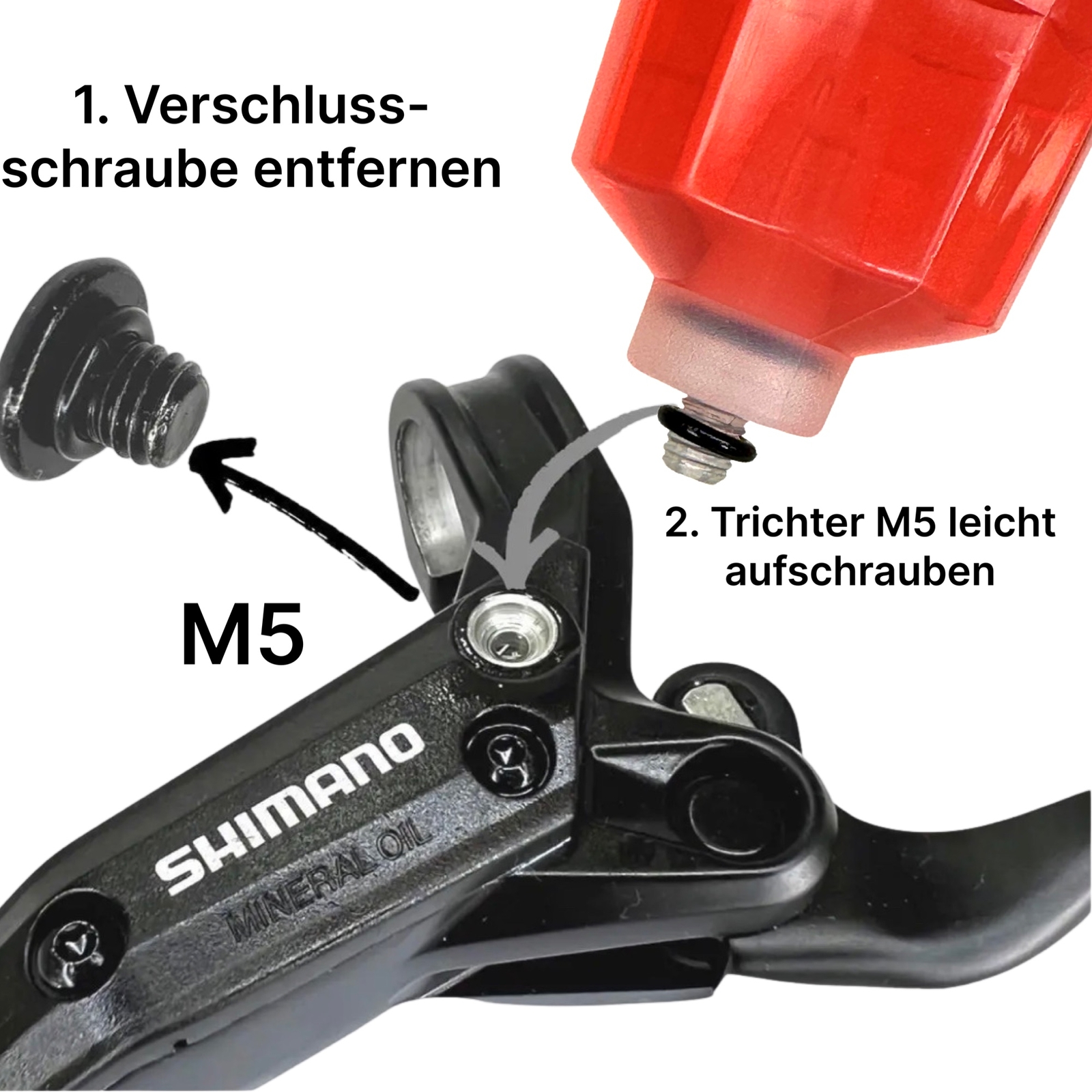 Kit Purge Frein Shimano – 500ml Huile Minérale, Avec Godet Et Raccords (neuf)