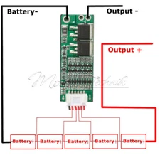 5PCS 5S 15A Li-ion Lithium Battery BMS 18650 Charger 18V 21V Protection Board-