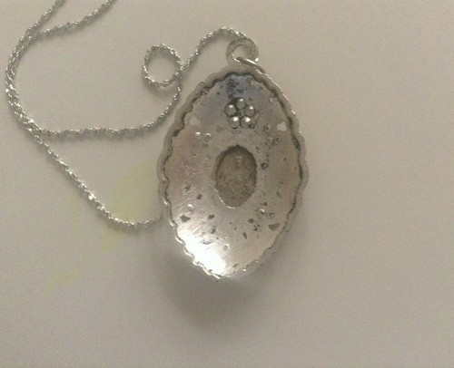 Collier femme, religieux, Scapulaire Mont-Carmel, avec filigrane (vintage) - Bild 3 von 4
