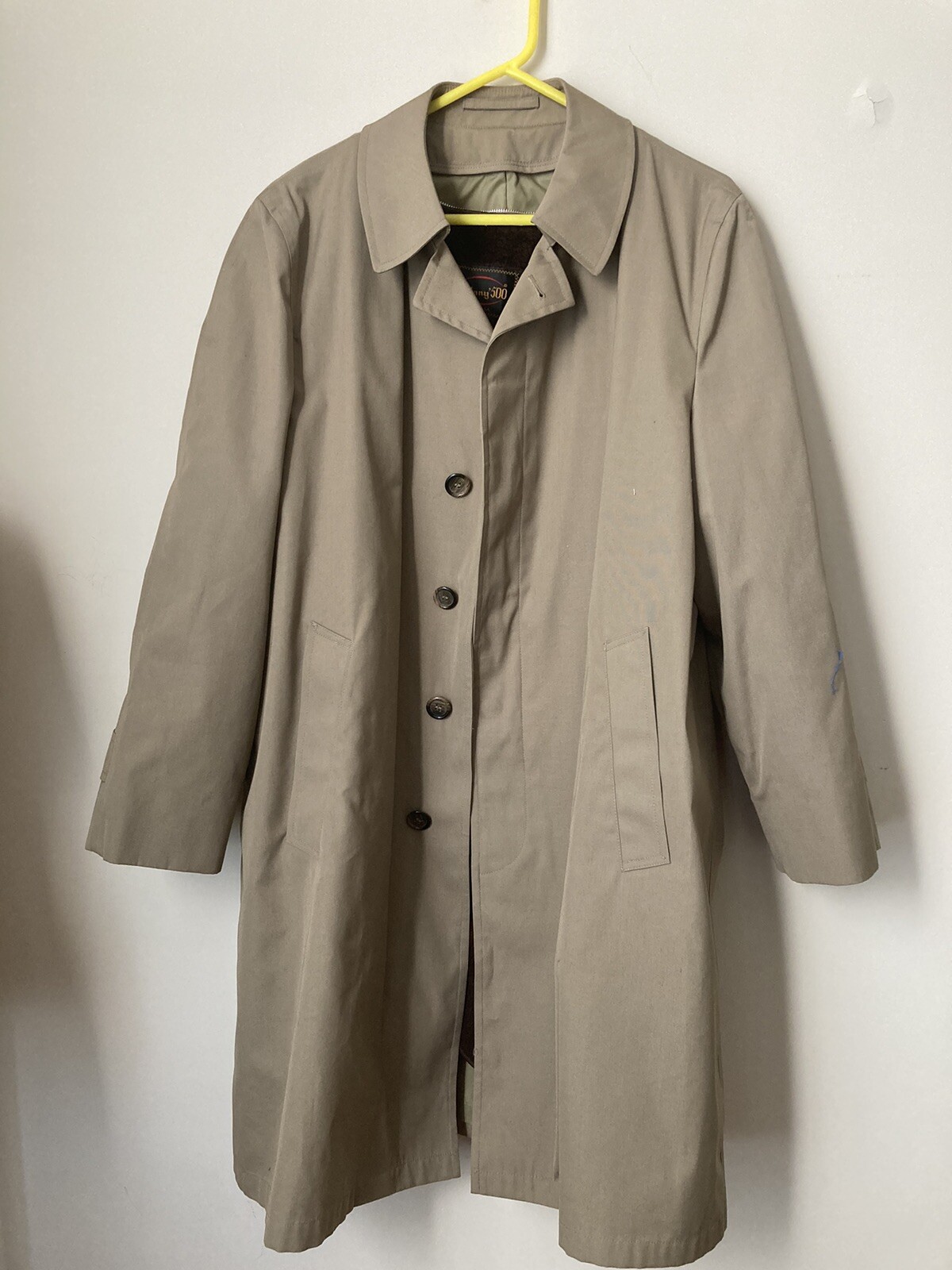 Botany 500 Vintage Men’s Trench Coat With Liner Size … Gem