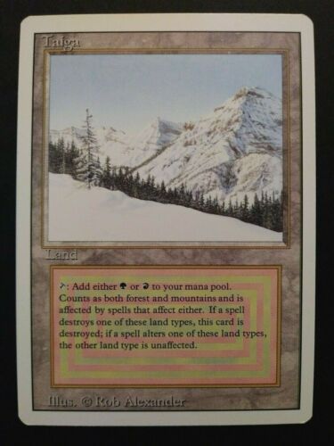 1x Taiga MTG **NM/LP (Revised, English) Dual Land - Picture 1 of 11