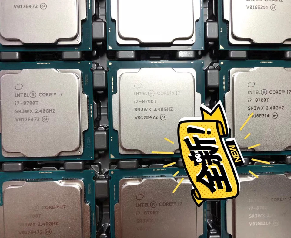 Intel Core i7 8700T cpu processor 6 cores 12 threads 2.4GHZ 35w - Image 2 of 2