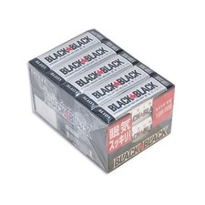 BLACK BLACK GUM 9 sheets x 15 pieces / LOTTE JAPAN / Strong Mint Chewing Gum
