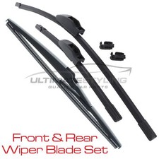 Front & Rear Windscreen Wiper Blades Set Mitsubishi Mirage 2013-> 22" 14" 12"