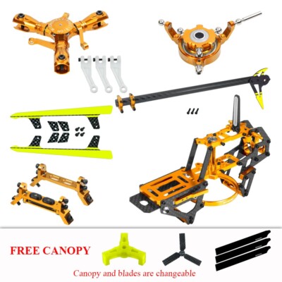 Microheli CNC Triple Blades Performance Package (GOLD) - OMP Hobby M2 V2 / EXP