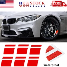 6PCS Reflective Car Wheel Rim Vinyl Decal Sticker Car Accessories For 16"-21"