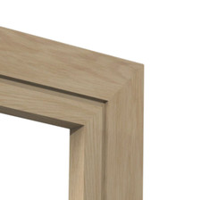 Oak Architrave Set Pencil Round edge 75x20mm Solid 100% European/French Oak