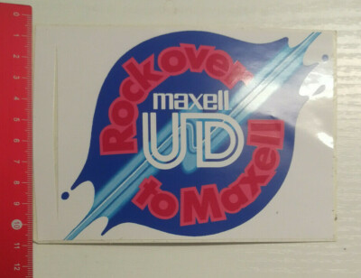 Aufkleber/Sticker: maxell UD - Rock over to maxell (140316118)