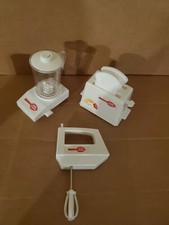 PLAY KITCHEN Kids Size VINTAGE Betty Crocker BLENDER Hand Mixer TOASTER Toast
