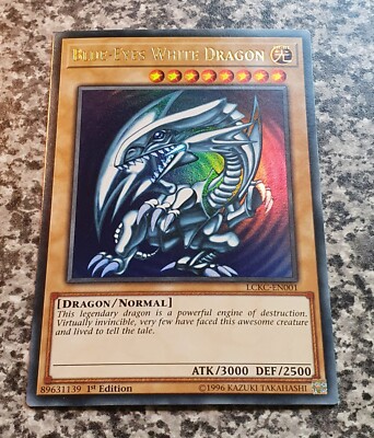 Yugioh LCKC-EN001 Blue-Eyes White Dragon Ultra Rare 1st Edition