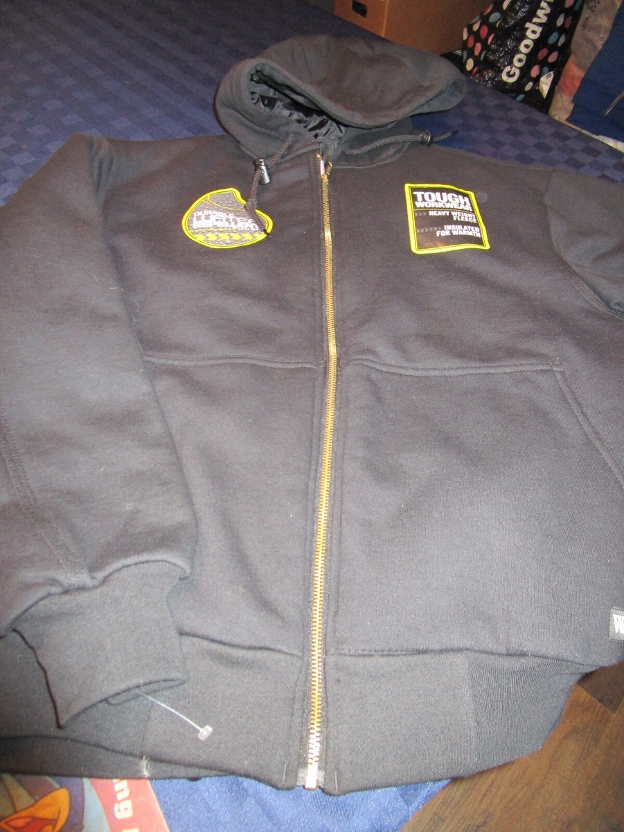 NEW WALLS WORKWEAR WOMENS HOODED ZIP WATER REPELLANT SWEATSHIRT