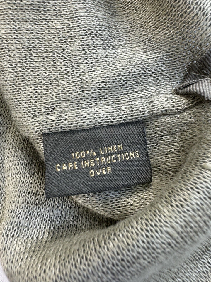 J.L. Suéter suéter tejido 100 % lino POWELL parches en el codo grande preppy para hombre Foto 4 de 4