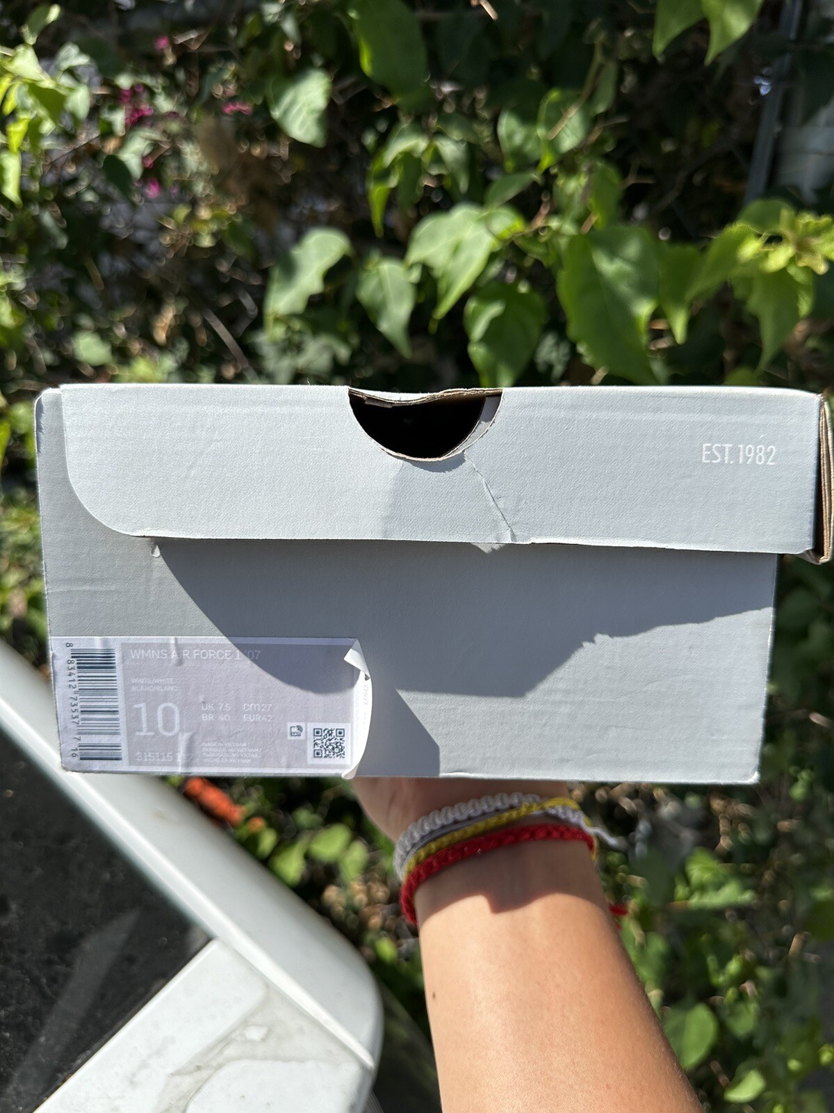 ⭐️Size 10W (8.5 Men) Nike Air Force One Low Triple White ⭐️ SHIPS FAST ✅
