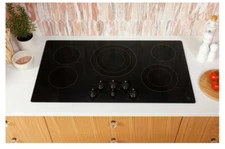 GE 30-in 5 Elements Smooth Surface Radiant Black Electric Cooktop