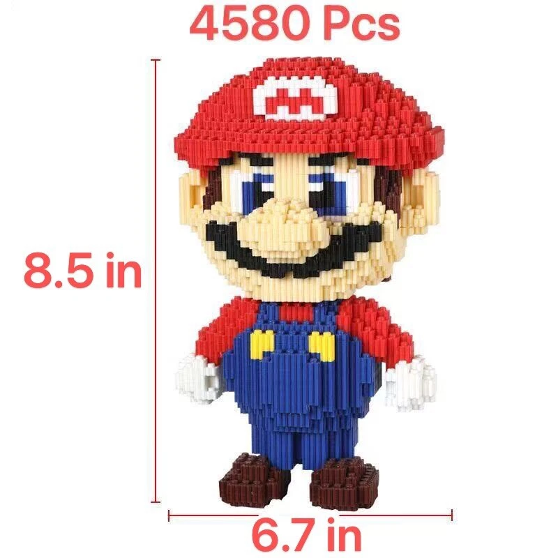 Juego de bloques mágicos Super Mario 4580 piezas 3D hágalo usted mismo mini bloques de construcción juego regalo Foto 2 de 4