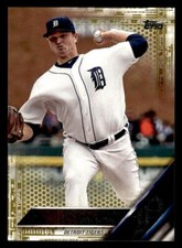 2016 Topps Update #US187 Justin Wilson Gold #/2016 Card Detroit Tigers