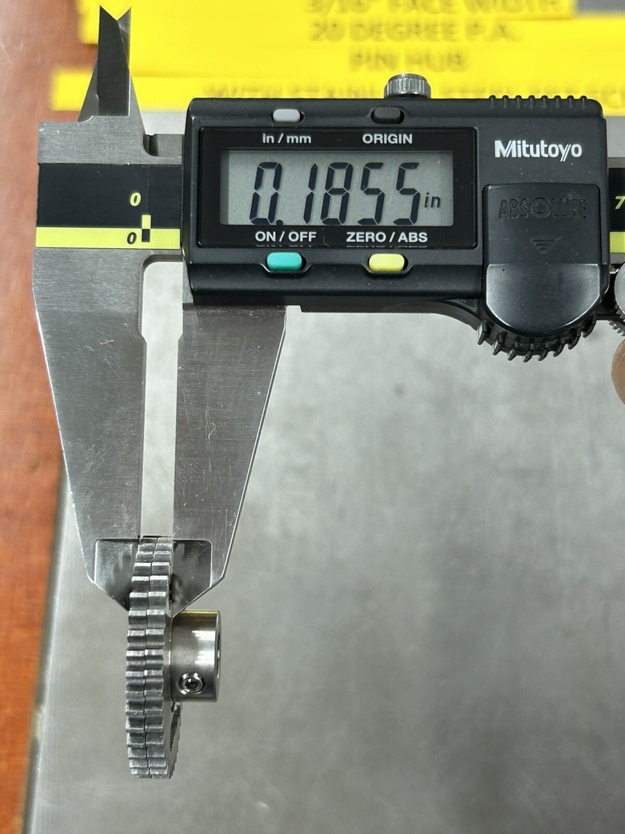 QTY 1 W. M. BERG STAINLESS ANTI BACKLASH SPUR GEAR 32 PITCH 40