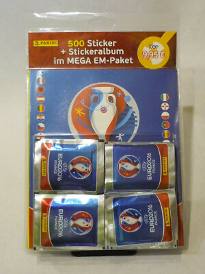 Panini EURO 2016 MEGA PACK 100 Tüten + Album -- EM 16 OVP TOP RARE