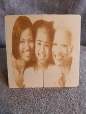 PersonalizedEngaved Mothers Day Wood Photo Puzzle.