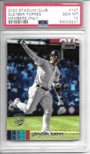 2020 Topps Stadium Club GLEYBER TORRES MEMBERS ONLY SP PSA 10 GEM MINT POP 1!!