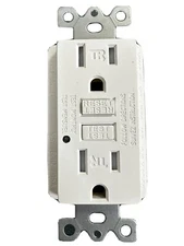  2PACK - Outlet White GFCI Duplex Receptacle- FREE SHIPPING