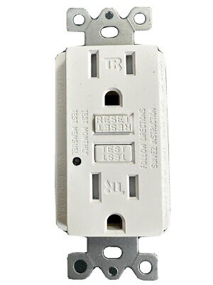 #ad 2PACK Outlet White GFCI Duplex Receptacle FREE SHIPPING $13.99